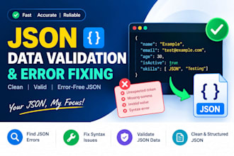 validate and fix your json data errors