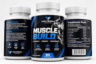 design german supplement label, protein label, vitamin label, packaging labels