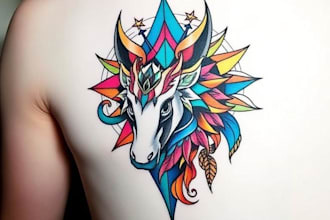 design you geometric, mythological or animal tattoo