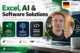 create attractive excel and data solutions for you