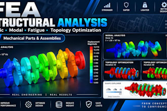 perform fea structural analysis of mechanical parts