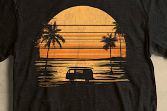 make vintage retro outdoor design for t shirt or logo