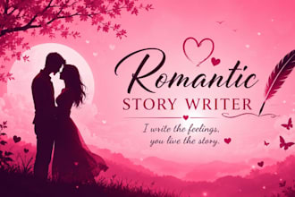 write romantic, emotional  and love stories for you