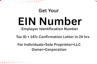 get your ein, irs tax id, tin number within 24 hours
