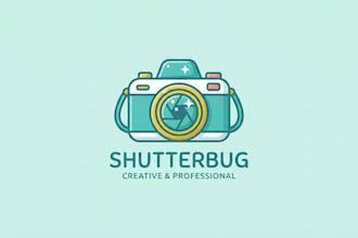 design a creative and professional camera logo