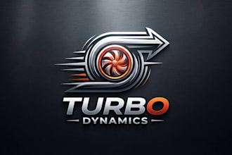 design a powerful and dynamic turbo logo for your brand