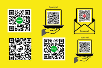 create custom qr code design with logo and brand colors