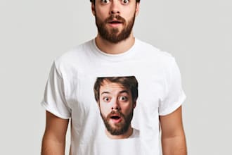 draw a custom funny meme t shirt design