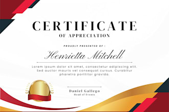 create a clear and good quality certificate