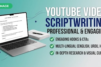 write engaging video scripts and youtube scriptwriting