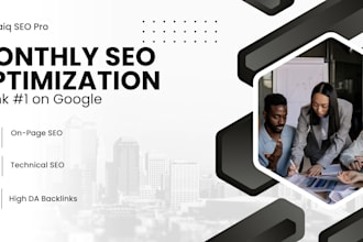 do monthly SEO optimization and boost google ranking