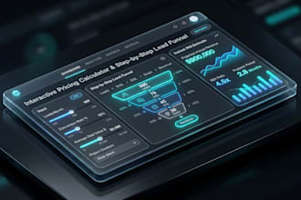 build a custom interactive calculator and pricing funnel