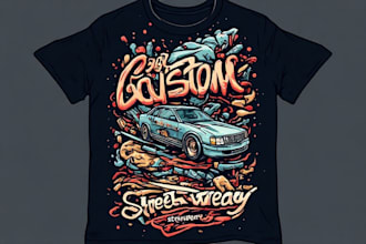 create custom streetwear t shirt design
