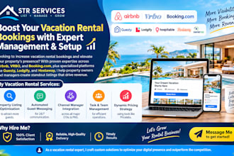 setup listing on airbnb, lodgify, guesty, vrbo, hospitable, ownerrez, hostaway