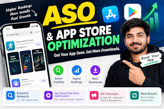 be your aso expert for app visibility and downloads on ios and android