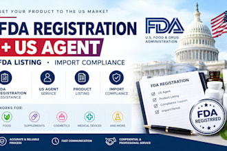 do fda registration, fda US agent and product listing