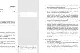 draft legal agreements contracts mou leases and legal documents