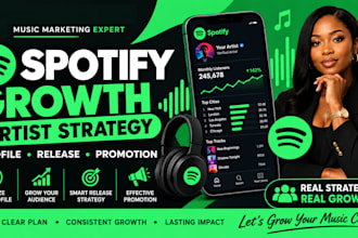 create a spotify soundcloud growth strategy for your music and artist profile
