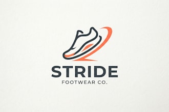 design a stylish and modern shoes logo for your brand