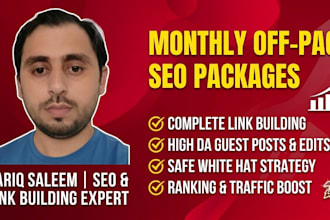 do monthly offpage seo service and high da link building