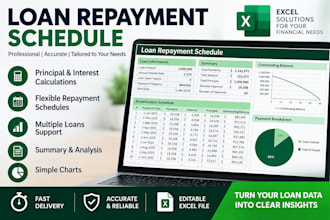 create a professional loan amortization and debt repayment schedule in excel