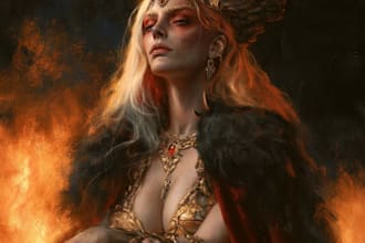 draw a fantasy portrait of any character