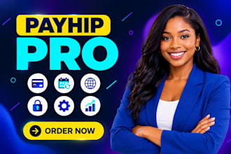 payhip website setup with custom product pages