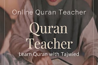 teach quran with tajweed, urdu and islamiyat online