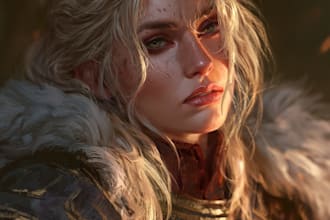 draw modern anime portraits or detailed fantasy story