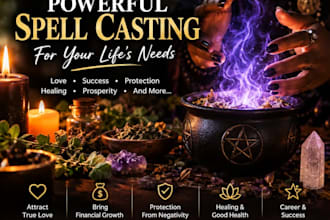 cast custom love,attraction,protection or abundance spells