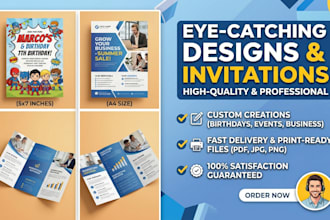create promotional materials, brochures, and birthday invitations