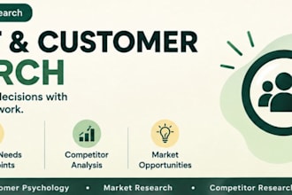 conduct market and customer research for your business