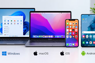 install apple and windows software on the devices