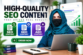 write SEO, aeo and GEO optimized content for your website