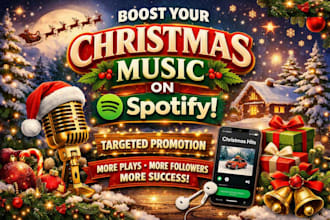 boost your christmas music spotify music visibility with targeted promotion