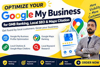 do local SEO, maps citations, google my business profile and gmb optimization