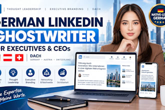 ghostwrite professional german linkedin article post corporate executive