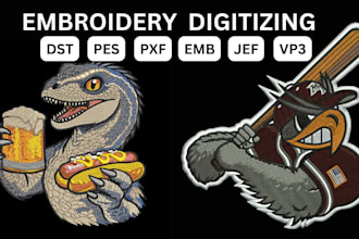 digitize image for embroidery, embroidery digitizing  dst, pes, jef, pxf files