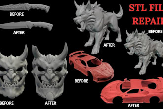 fix, repair, and make your stl file watertight for 3d printing