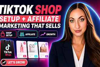 setup tik tok shop, tiktok affiliate and tiktok shop marketing