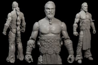 sculpt custom 3d printable miniature, figurine, statue or bust from your photos