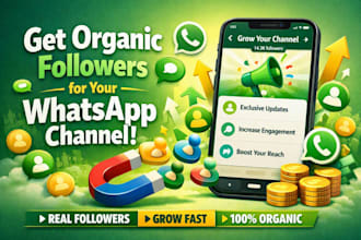 help you get organic followers for your whatsapp channel