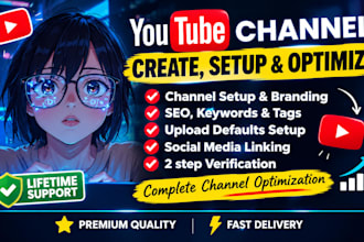 create and setup youtube channel professionally