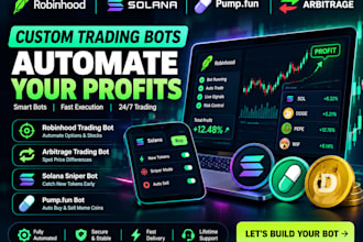 robinhood claude ai trading bot arbitrage trading solana sniper bot pump fun bot
