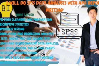 do spss data analysis with apa report writing