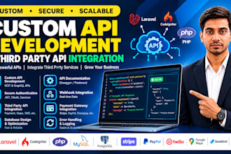 do custom and secure rest API development and integrate third party apis