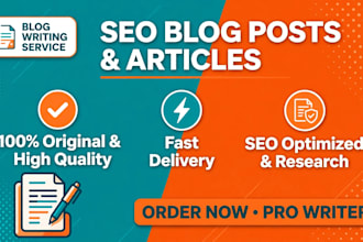 write engaging blogs and SEO articles