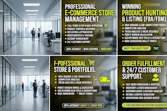 manage your ecommerce store and product listings