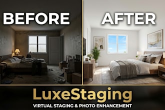 do realistic virtual staging and airbnb photo editing