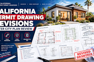 revise california permit drawings after city comments